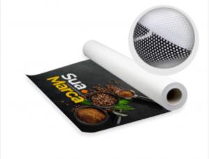 ADESIVO VINIL MICROPERFURADO Adesivo vinil Metro Quadrado 4X0   