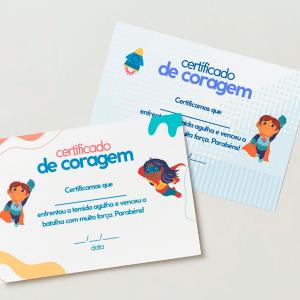CERTIFICADO PAPEL VERGÊ Vergê 180g 297 x 210 4x4 (Colorido 2 lados)   