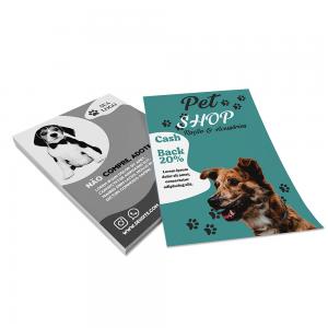PANFLETOS Papel Couchê Brilhante 115g 200 x 150 mm 4x1 Colorido Frente e Preto e Branco Atrás Sem verniz Corte Reto 